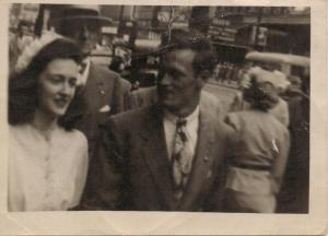 Betty and Harry on a Cleveland street